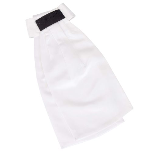 Shires Aubrion Berrington Ready Tied Stock - White/Black