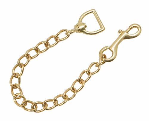 Shires Lead Rein Chain - Brass Plated