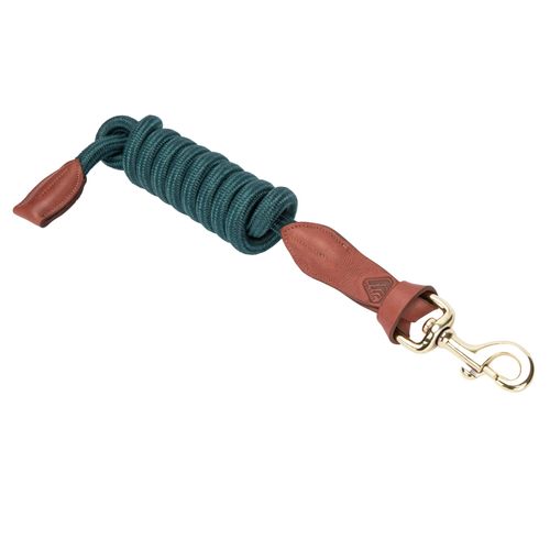Shires Velociti Leather/Poly Lead Rope - Green