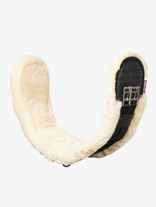 LeMieux Integrated Dressage Girth - Black/Natural