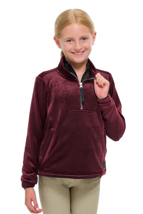 RJ Classics Kids' Mia Jr Ribbed Pullover - Vintage Berry