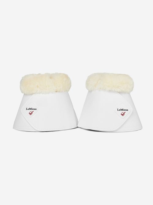 LeMieux Fleece Wrapround Over Reach Boots - White
