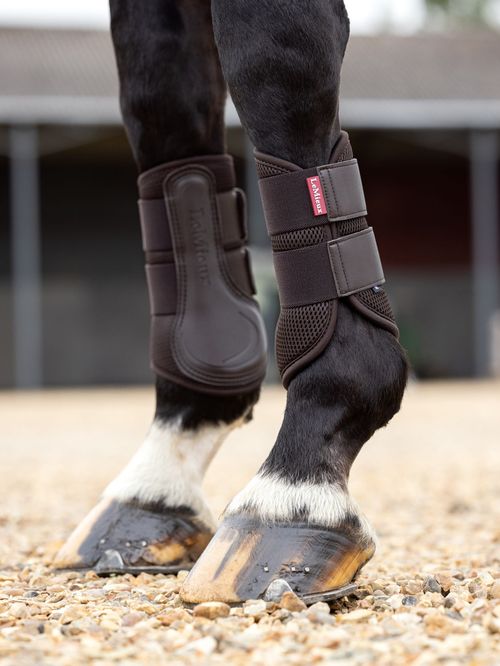 LeMieux Mesh Brushing Boots - Brown
