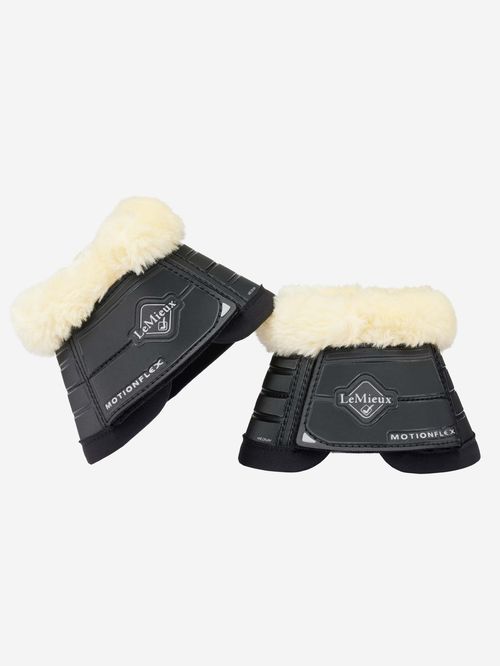 LeMieux Motionflex Over Reach Boot w/Fur Edge - Black
