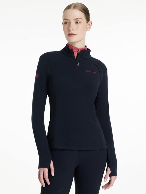 LeMieux Women's Frances Quarter Zip Fleece - Navy