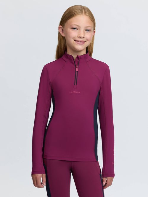LeMieux Kids' Young Rider Classique Base Layer - Blackberry