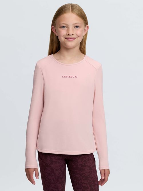 LeMieux Kids' Young Rider Hybrid Sports Top - Petal