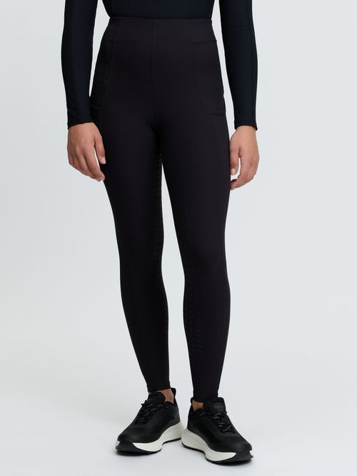 LeMieux Kids' Young Rider Orla Ribbed Pull Ons - Black