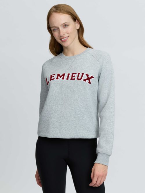 LeMieux Women's Vida Varsity Crew Neck Sweatshirt - Grey Marl