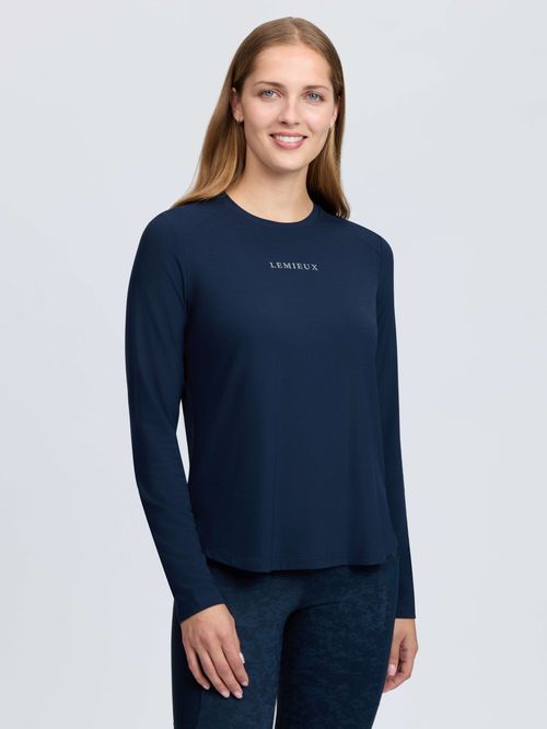 LeMieux Women's Long Sleeve Sports Tee - Navy