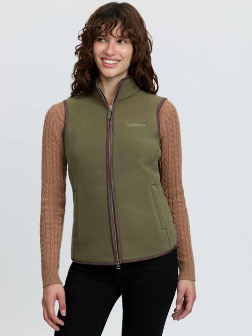 LeMieux Women's Frankie Fleece Gilet - Willow Green