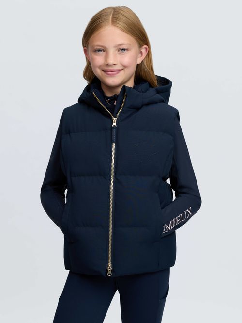 LeMieux Kids' Young Rider Joey Hooded Gilet - Navy