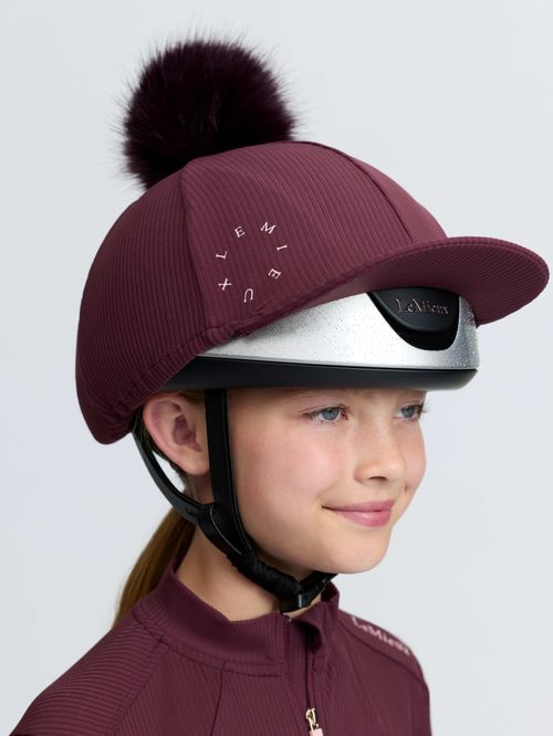 LeMieux Ribbed Hat Silk - Bramble