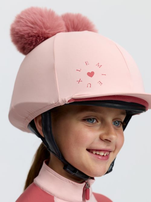 LeMieux Kids' Mini Double Pom Hat Silk - Petal