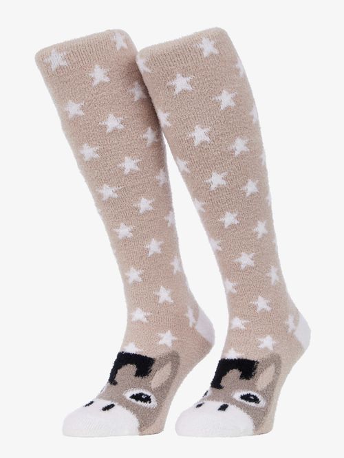 LeMieux Kids' Fluffy Character Socks - Donkey