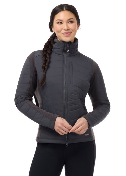 Kerrits Women's Horse Harmony Quilted Jacket - Carbon