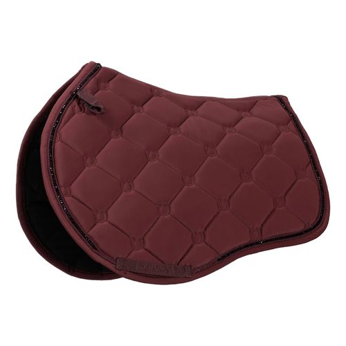 Equinavia Bergen Crystal All Purpose Saddle Pad - Burgundy