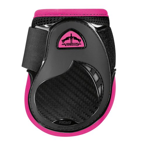 Veredus Young Jump Vento Rear Fetlock Boots - Black/Pink
