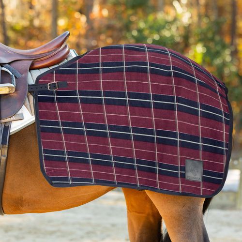 Equinavia Norse Fleece Exercise Quarter Sheet - Burgundy/Navy