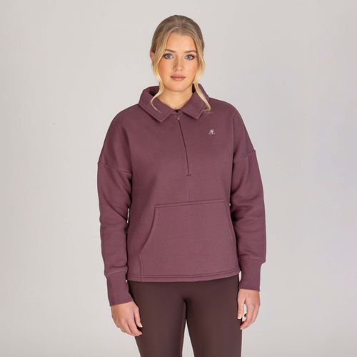 Shires Aubrion Women's Quarter Zip Sweater - Thistle