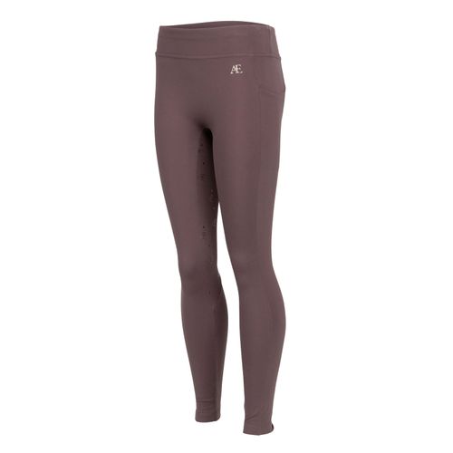 Shires Aubrion Kids' Riding Winter Tights - Espresso