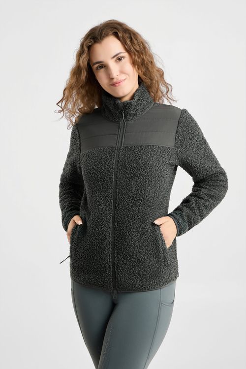 Horze Women's Misha Fleece Jacket - Balsam Green