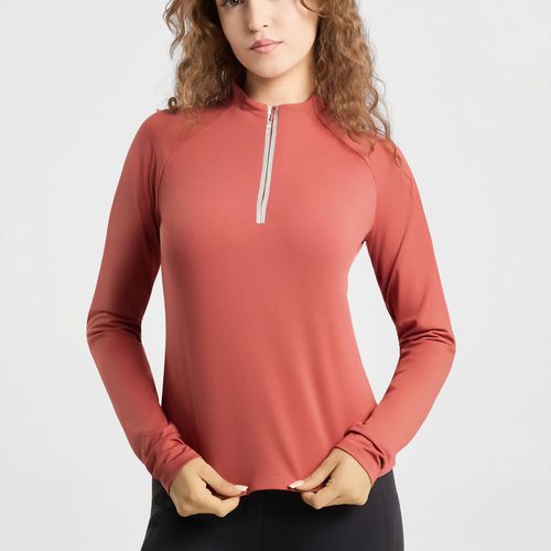 Horze Women's Soraya Training Shirt - Dusty Cedar