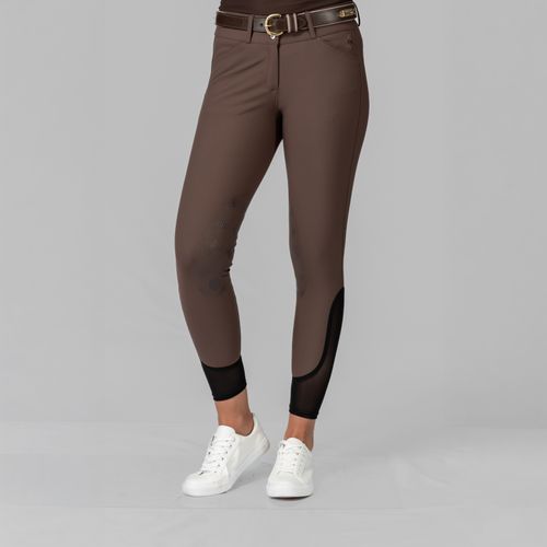 Equinavia Women's Maud Tech Knee Patch Breeches - Dark Brown