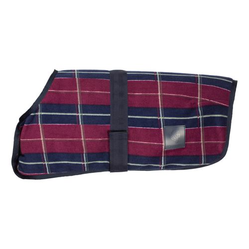 Equinavia Norse Fleece Dog Coat - Burgundy/Navy