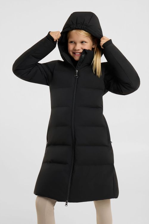 Horze Kids' Paloma Insulated Long Coat - Black