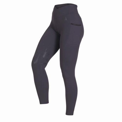 Shires Aubrion Women's React Crossover Riding Tights - Charcoal