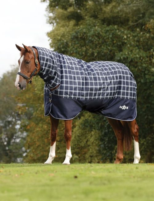 Saxon Defiant 600D Combo Neck Medium - Navy Plaid