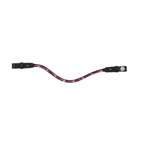 Dublin Ombre Diamante Browband - Pink/Black