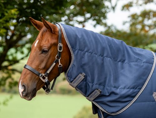 Rambo Stable Hood 100g - Navy/Thunderstorm Grey/Silver