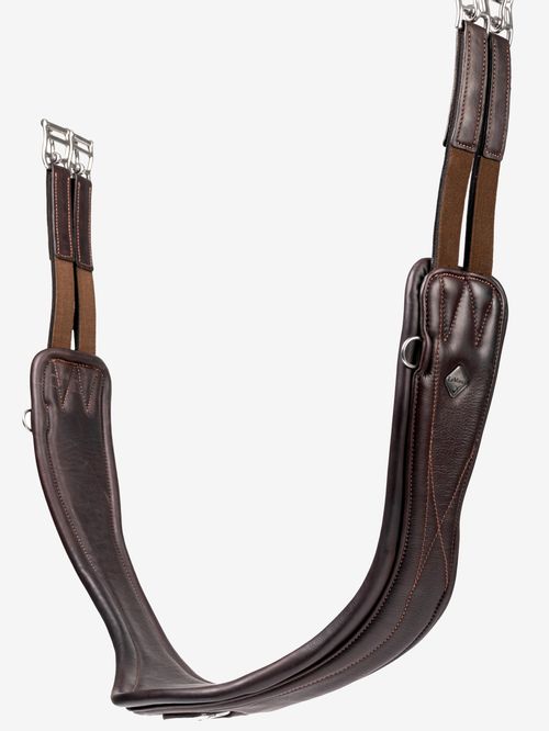 OUTLET: LeMieux Gel-Tek Anatomic Jumping Girth - 48in - Brown