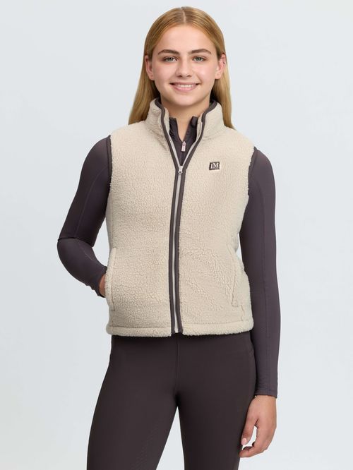 LeMieux Kids' Young Rider Trinity Teddy Gilet - Stone