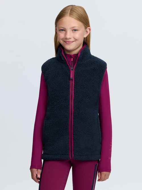 LeMieux Kids' Young Rider Trinity Teddy Gilet - Navy