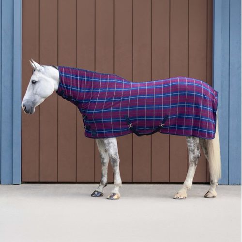Equinavia Norse Fleece Full Neck Cooler - Burgundy/Navy