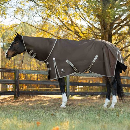 Equinavia Thunder360 Detachable Neck Heavy Weight Turnout Blanket 300g - Dark Brown