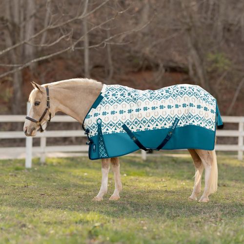 Equinavia Norse Pony Turnout Blanket 200g - Lyons Blue/Vanilla Cream