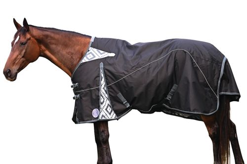 Ovation Contour Turnout Blanket 200g - Black