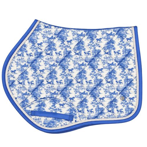 Dapplebay X Country Saddle Pad - French Blue Equestrian Toile