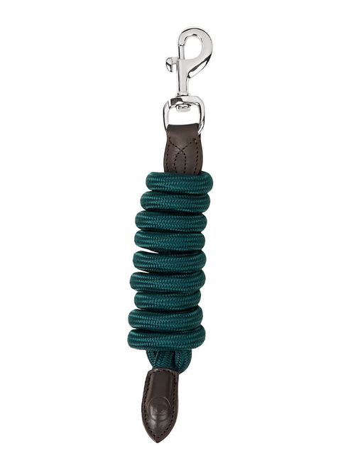 Dublin Leather Rope Lead - Hunter Green/Brown