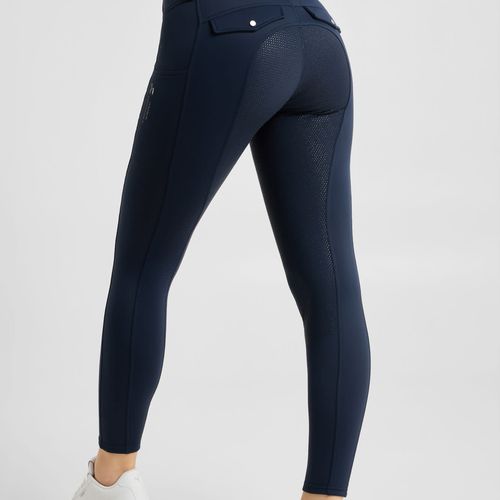 Horze Women's Anya Thermo Hybrid Full Seat Tights - Dark Navy