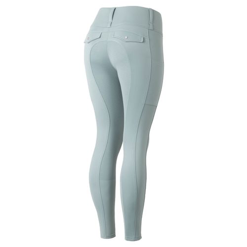 Horze Women's Anya Thermo Hybrid Full Seat Tights - Green Milieu