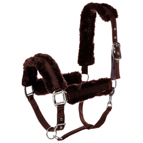 Equinavia Valkyrie Ultra Fleece Breakaway Halter - Dark Brown/Dark Brown