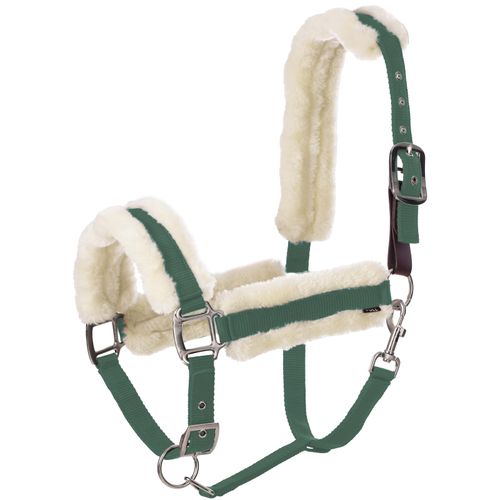 Equinavia Valkyrie Ultra Fleece Breakaway Halter - Thyme/Ivory White