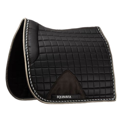 Equinavia Copenhagen Stay Put Dressage Saddle Pad - Dark Brown/Desert Taupe