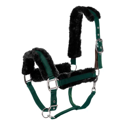 Equinavia Valkyrie Ultra Fleece Breakaway Halter - Hunter Green/Black