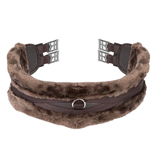 Shires Performance Supafleece Contour Girth - Brown/Brown